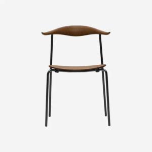 Carl Hansen & Son CH88T Chair Stainless Steel Oak & Smoke Stained Finish