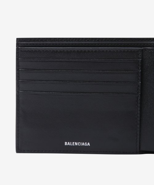 Men's Emboss Monogram Short Purse - Black