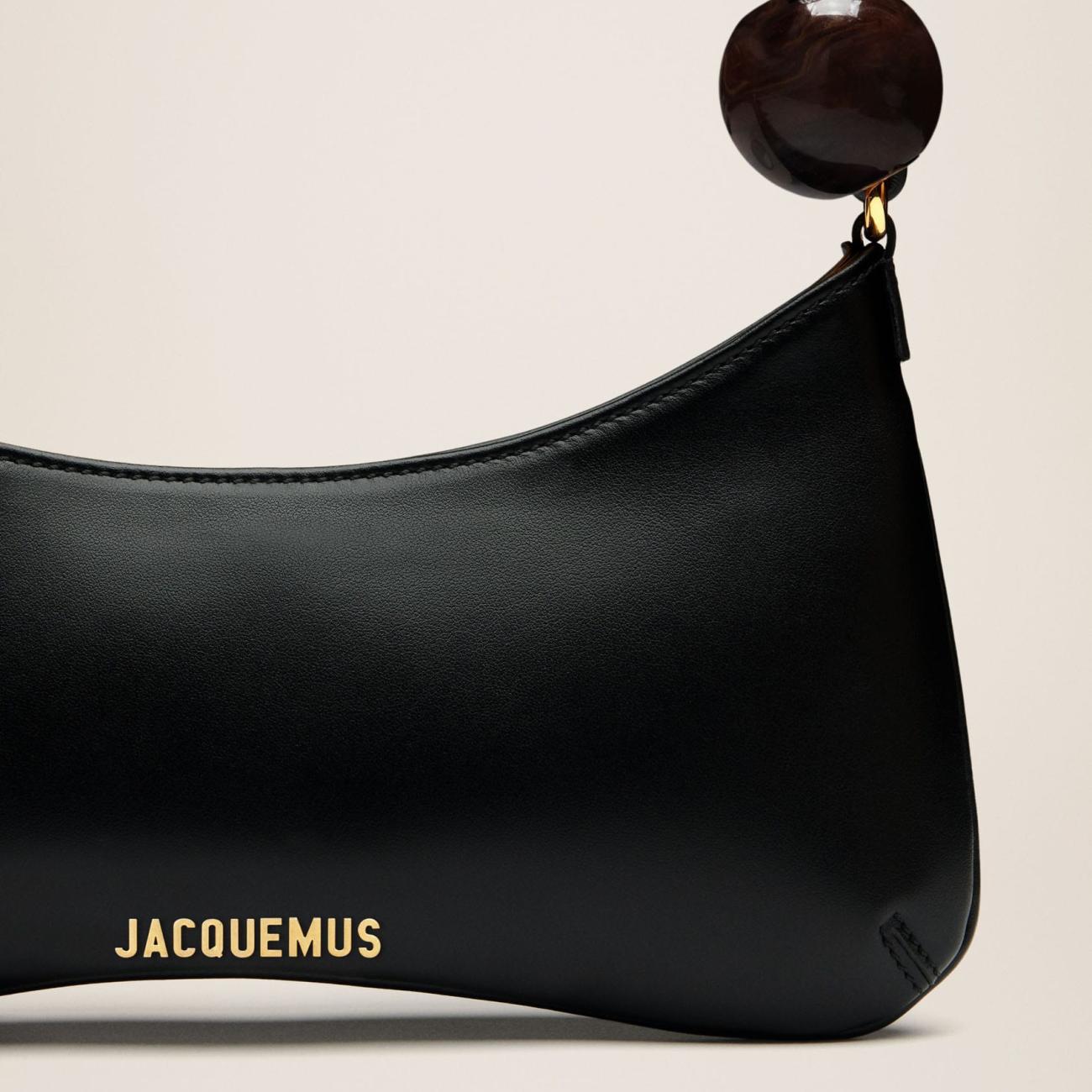 Le Bijou Pearl Beads Shoulder Bag black