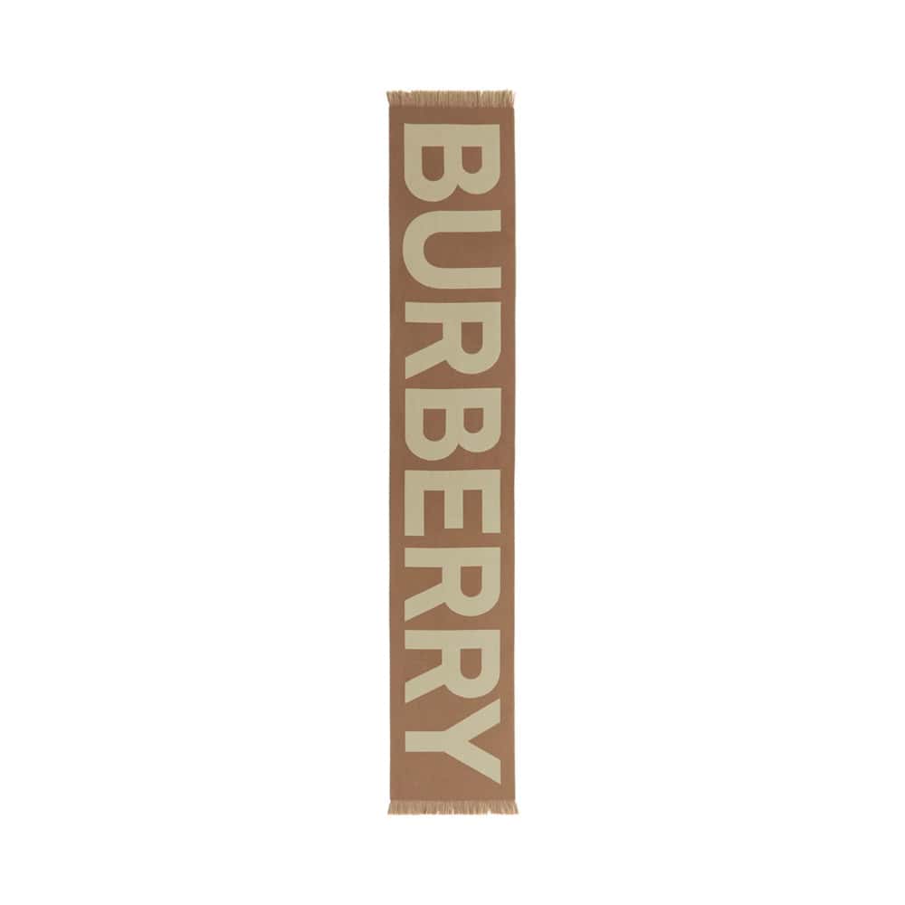 additional production Logo Wool Jacquard Scarf