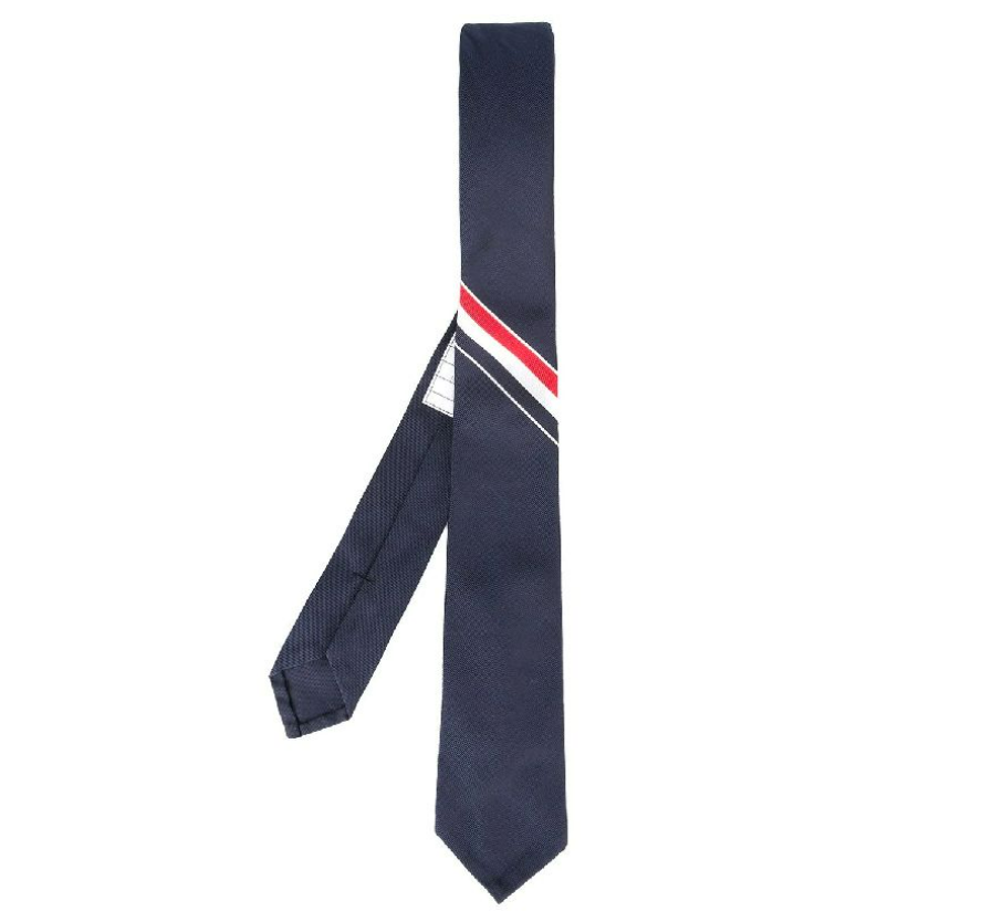 Diagonal RWB Silk Cotton Tie