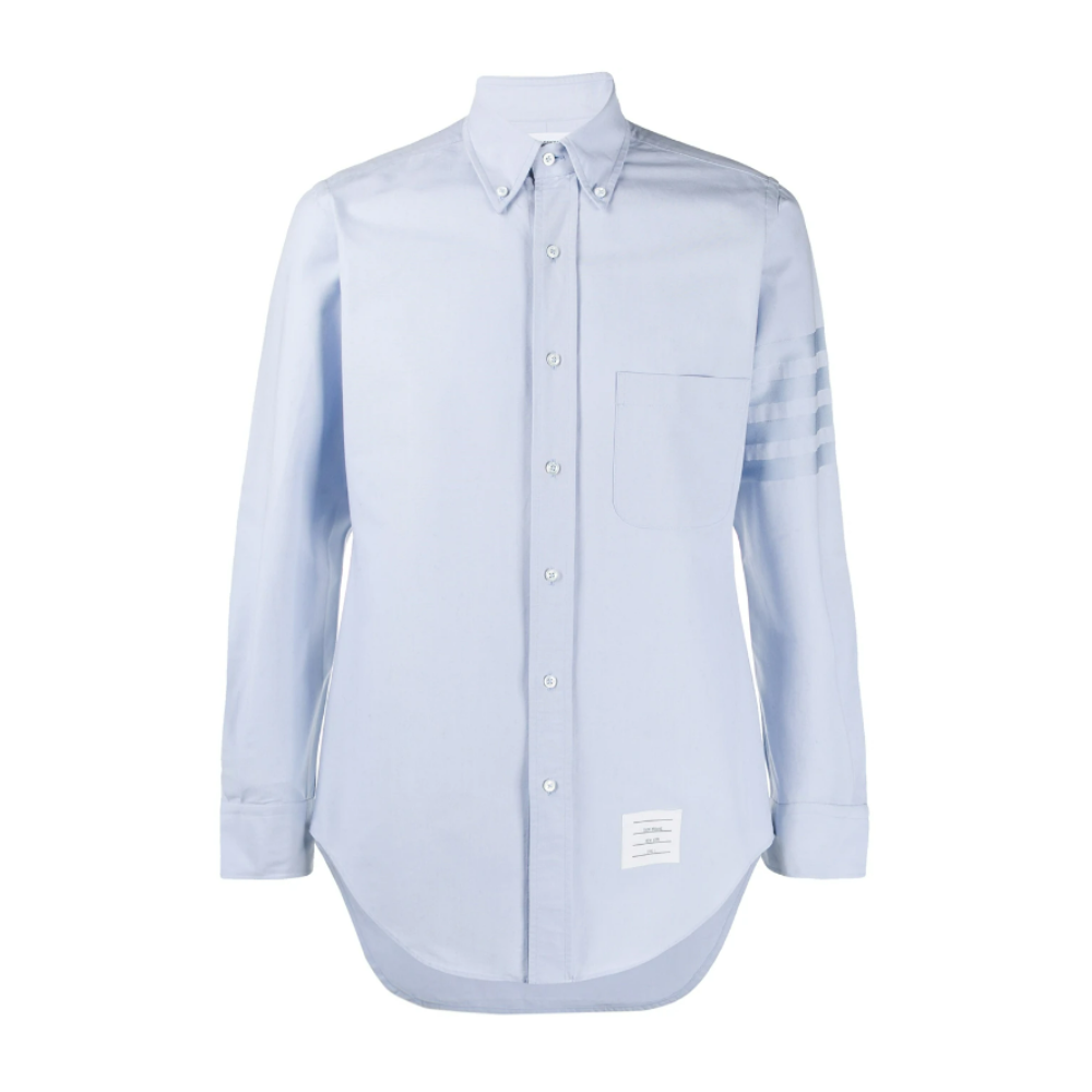 THOM BROWNE 4BAR POPLIN OVERSIZED SHIRT