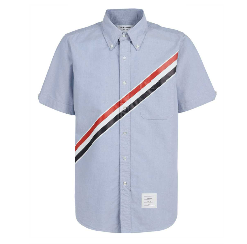 Diagonal Stripe Oxford Shirt 