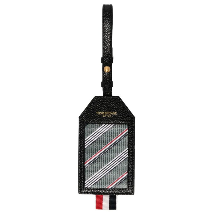 Monogram Coated RWB Stripe Luggage Tag 