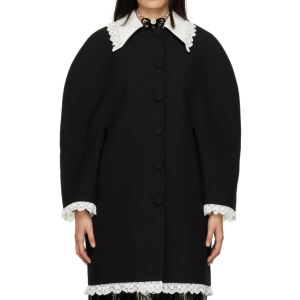 Black Round Sleeve Coat