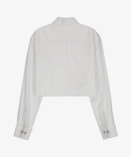 Women's Logo Cropped Shirt - White 