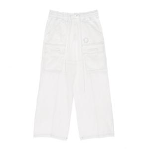  WASHED CARGO STITCH PANTS IN WHITE