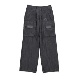 WASHED CARGO STITCH PANTS IN BLACK