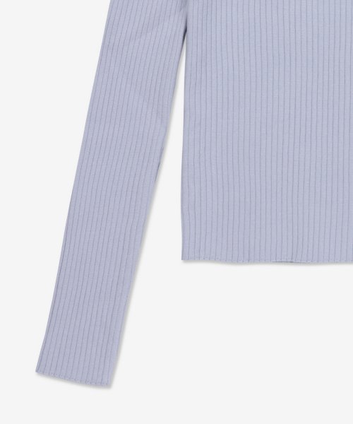 Women's High Neck Knit - Dark Lilac