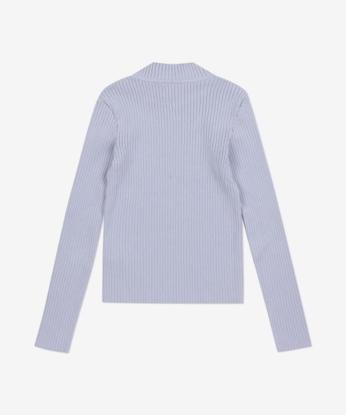 Women's High Neck Knit - Dark Lilac
