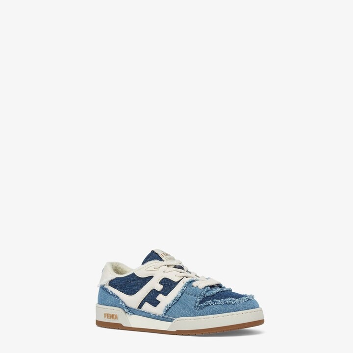 Blue Denim Low Top Sneakers