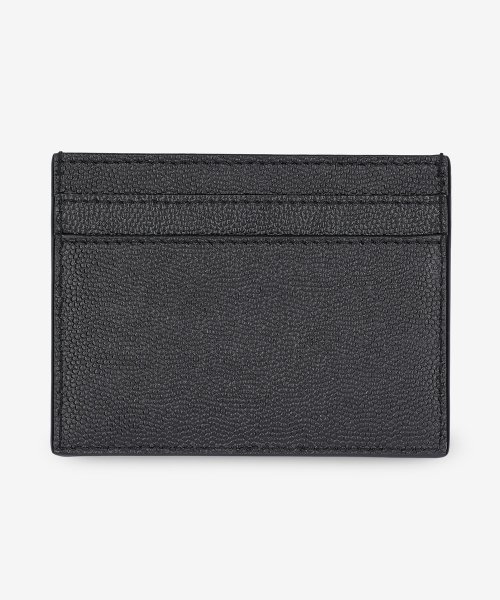 Common Embo Leather Credit Card Holder - Black