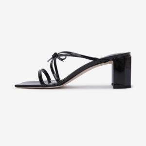 Women's June Patent Leather Sandals - Black