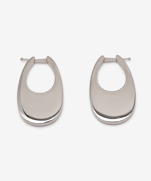 Women's Medium Swipe Earring - Silver