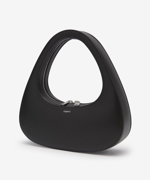 Women's Baguette Swipe Shoulder Bag - Black