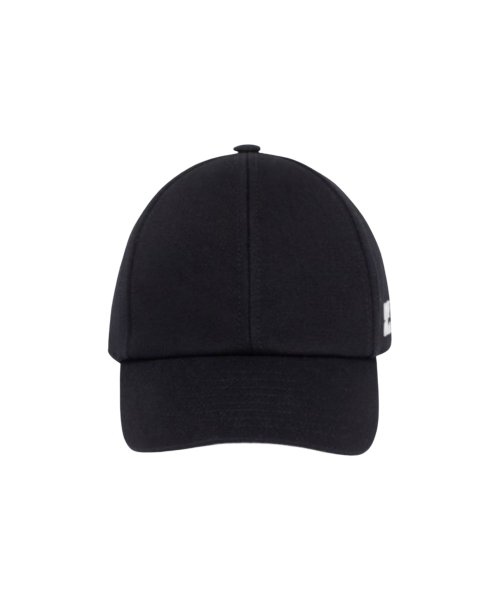 Women's Logo Patch Cotton Ball Cap - Black