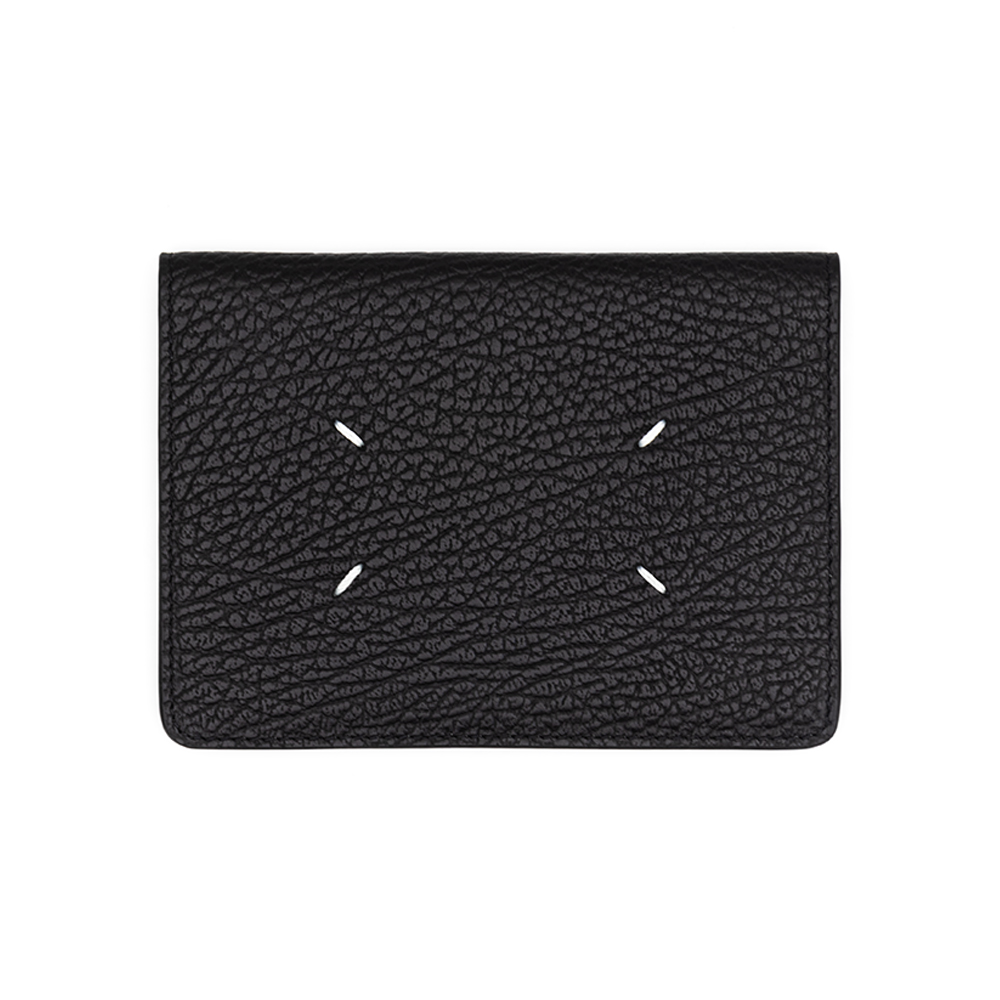 Maison Margiela Stitch Logo Black Passport Wallet