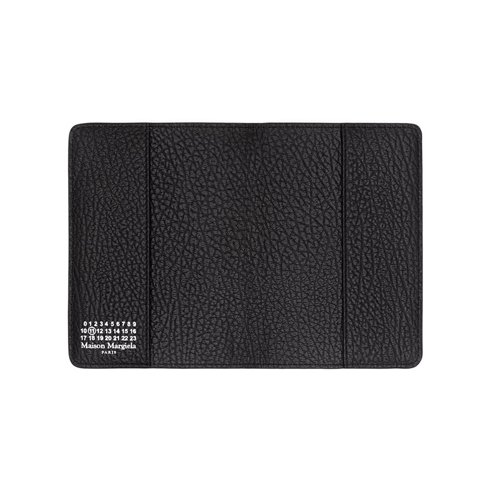 Maison Margiela Stitch Logo Black Passport Wallet