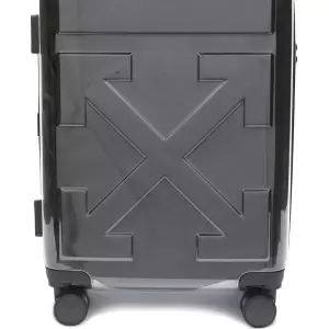 Universal Arrow Translucent Travel Suitcase - Black 
