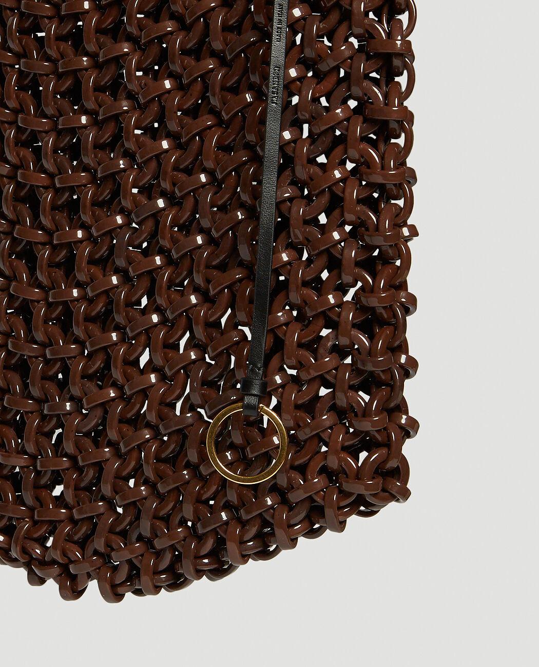 Jil Sander Link Medium Crossbody Bag in Brown