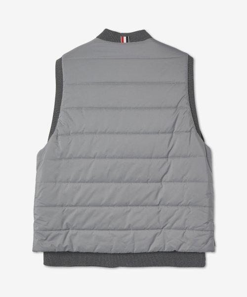 Men's 4 Bar Reversible Tech Knit Vest - Gray