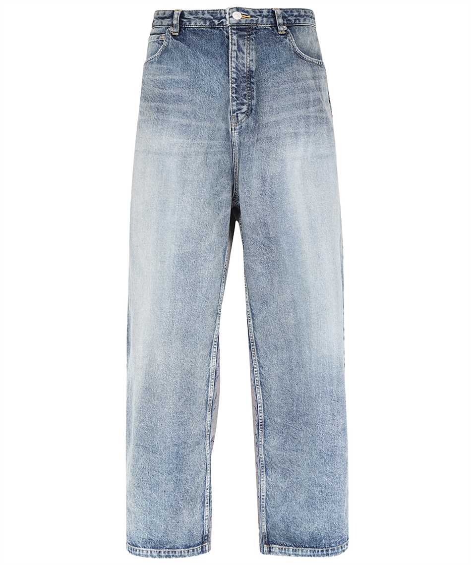HYBRID BAGGY pants light blue denim