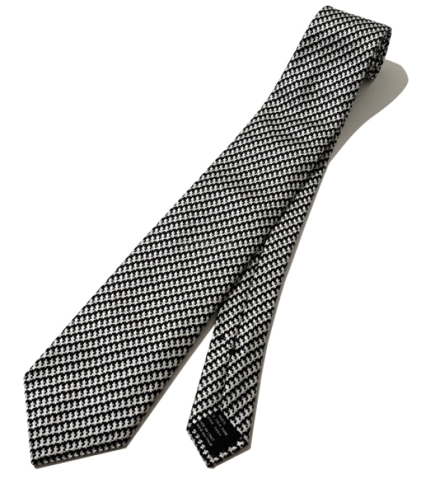 pattern silk tie multi- color