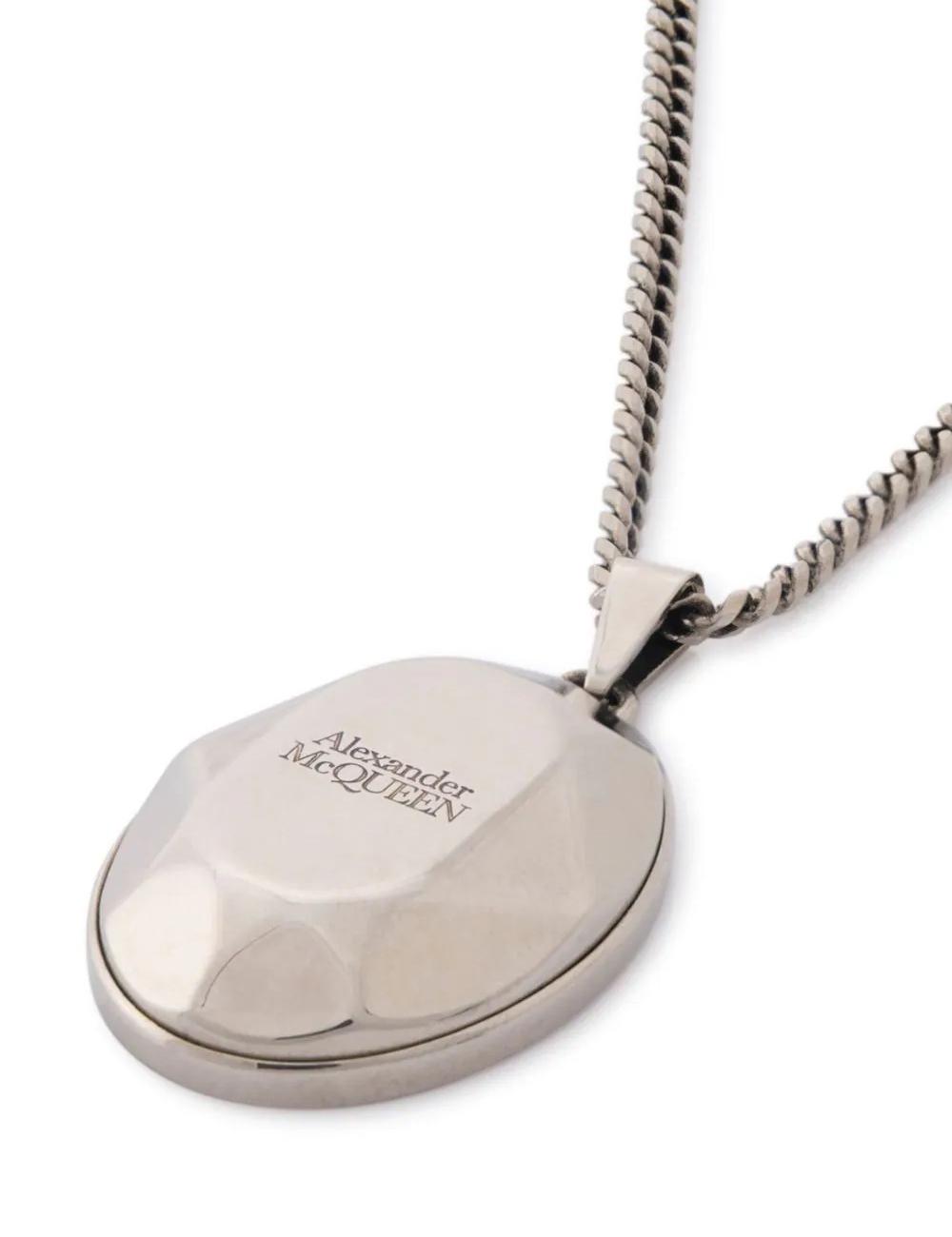 Facet stone necklace