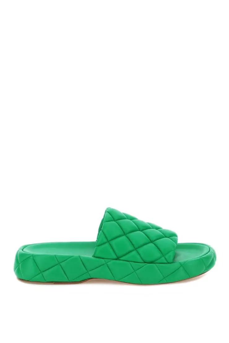 Quilted padded sandals