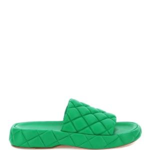 Quilted padded sandals