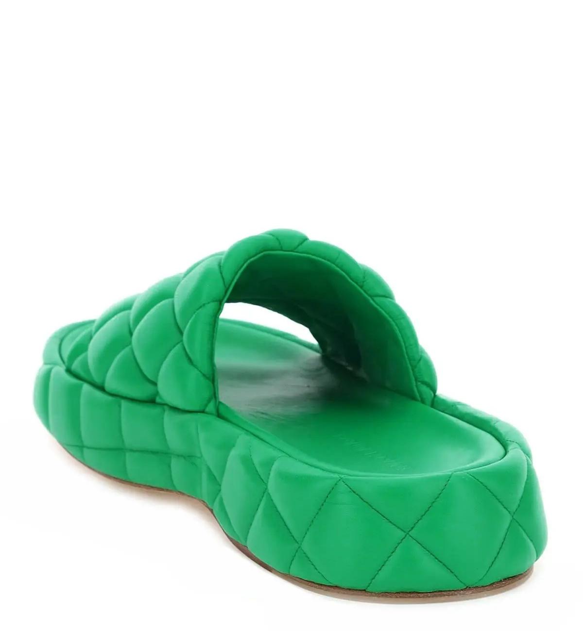 Quilted padded sandals