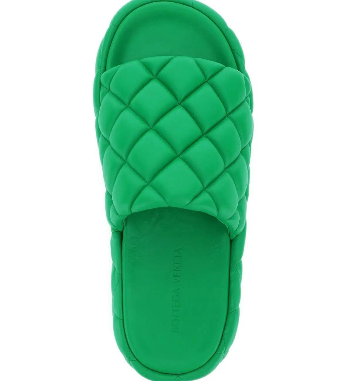 Quilted padded sandals