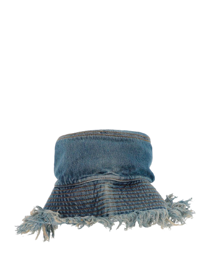 Denim Logo Bucket Hat