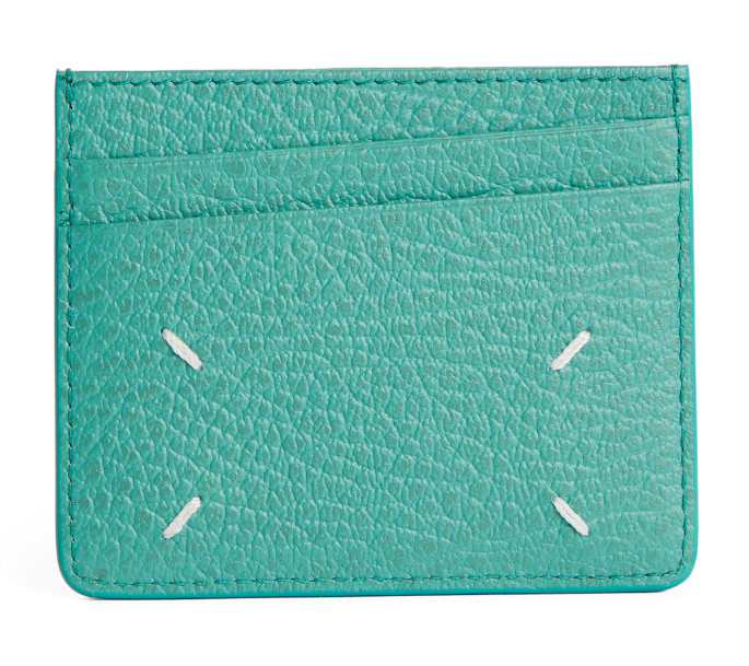 Common 4 Stitch Leather Card Holder - Verdot