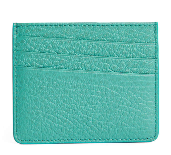 Common 4 Stitch Leather Card Holder - Verdot