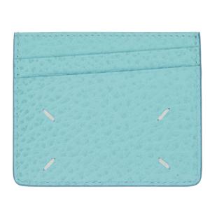 Common 4 Stitch Leather Card Holder - Aqua