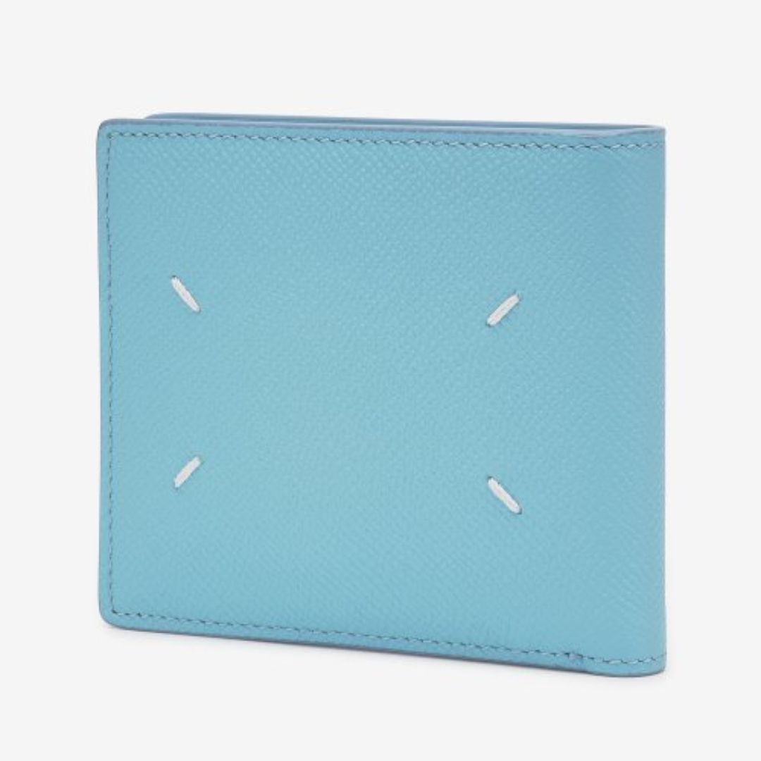 Men's 4 Stitch Bifold Wallet - Blu