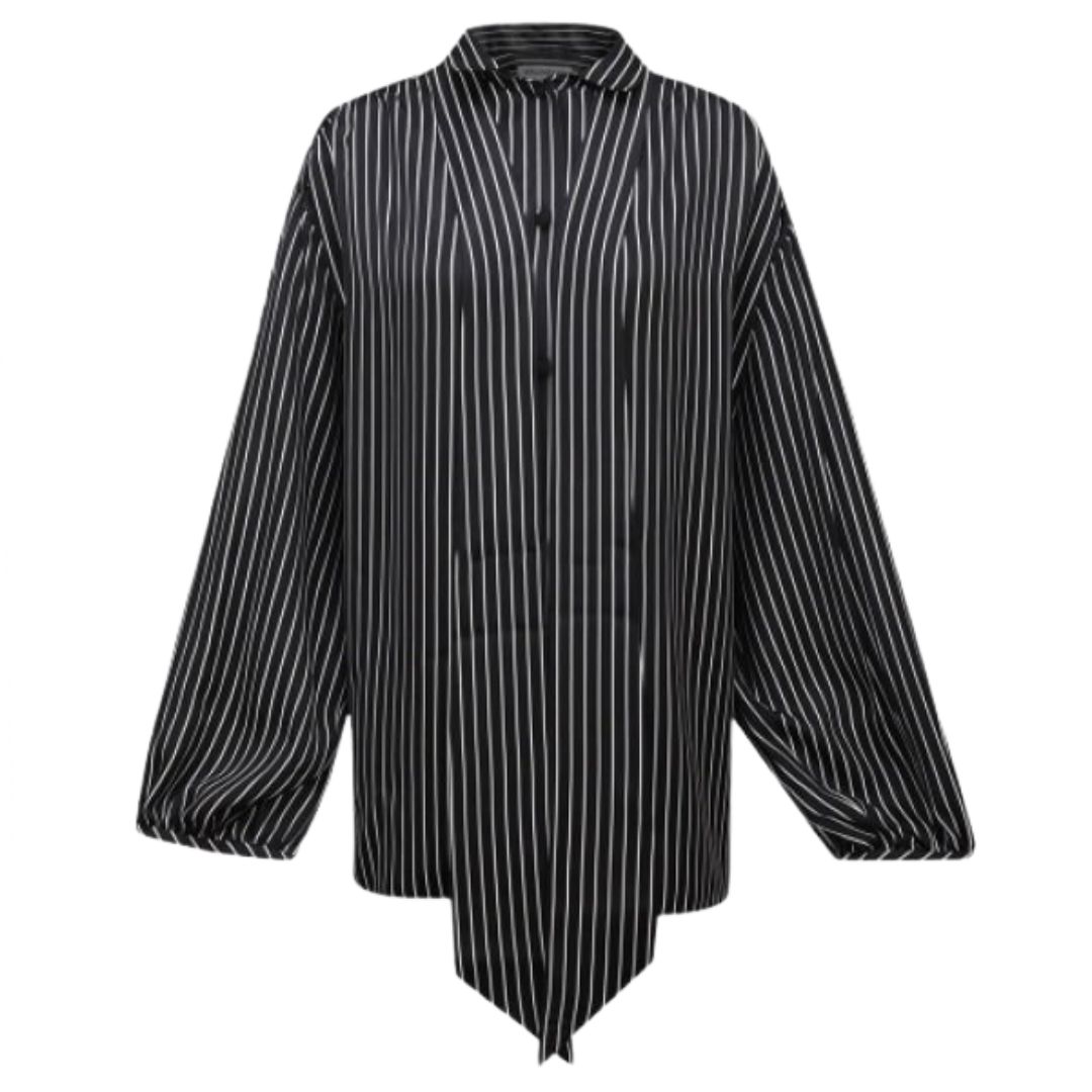 scarf blouse BLACK