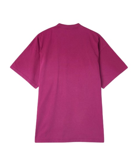 Public embroidered logo short-sleeved T-shirt - pink