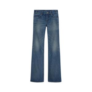 LOW FLARE JEANS IN DARK UNION WASH DENIM