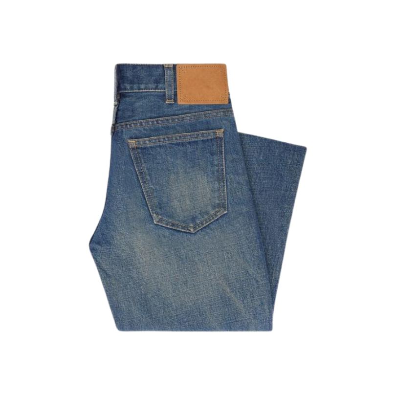 LOW FLARE JEANS IN DARK UNION WASH DENIM