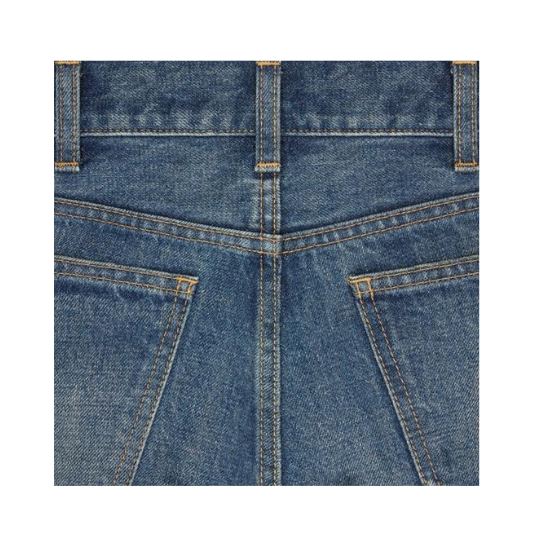 LOW FLARE JEANS IN DARK UNION WASH DENIM