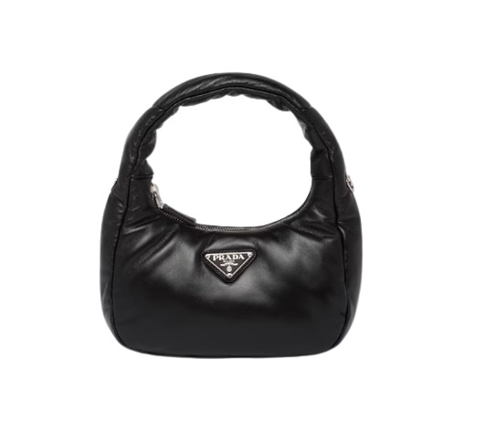 Prada Soft Padded Nappa Leather Mini Bag Black