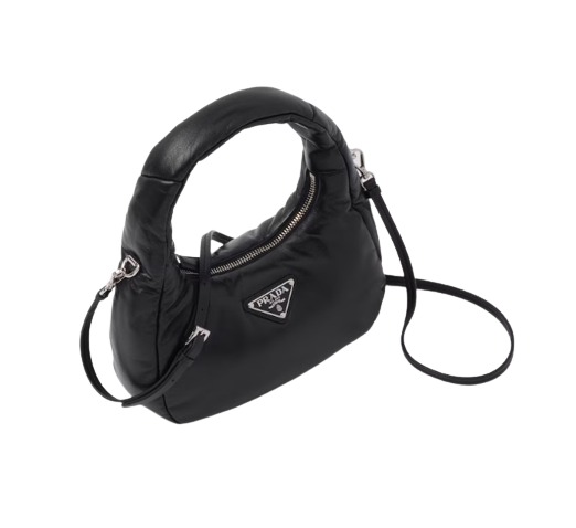 Prada Soft Padded Nappa Leather Mini Bag Black