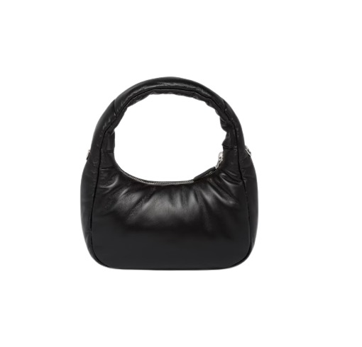 Prada Soft Padded Nappa Leather Mini Bag Black