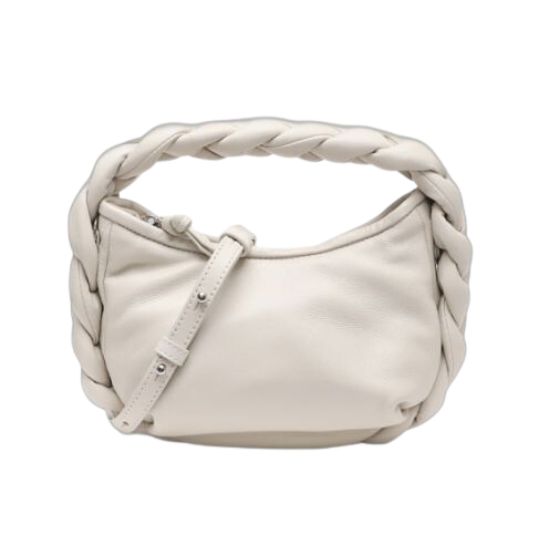 HEREU Espiga Mini Shiny Braided Top-Handle Bag