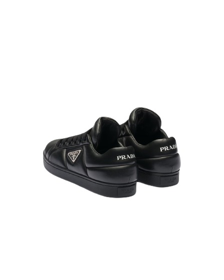 (W) Prada Padded Nappa Leather Sneakers Black