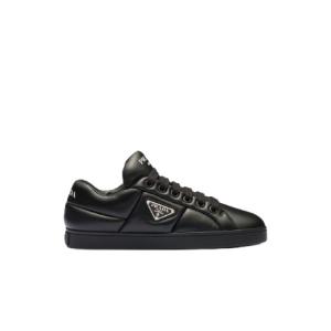 (W) Prada Padded Nappa Leather Sneakers Black
