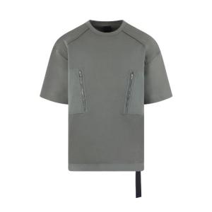 Front Pocket Detail Short Sleeve T-Shirt - Khaki