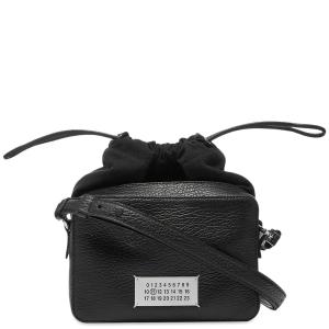  MAISON MARGIELA GRAINED LEATHER SHOULDER BAG IN BLACK